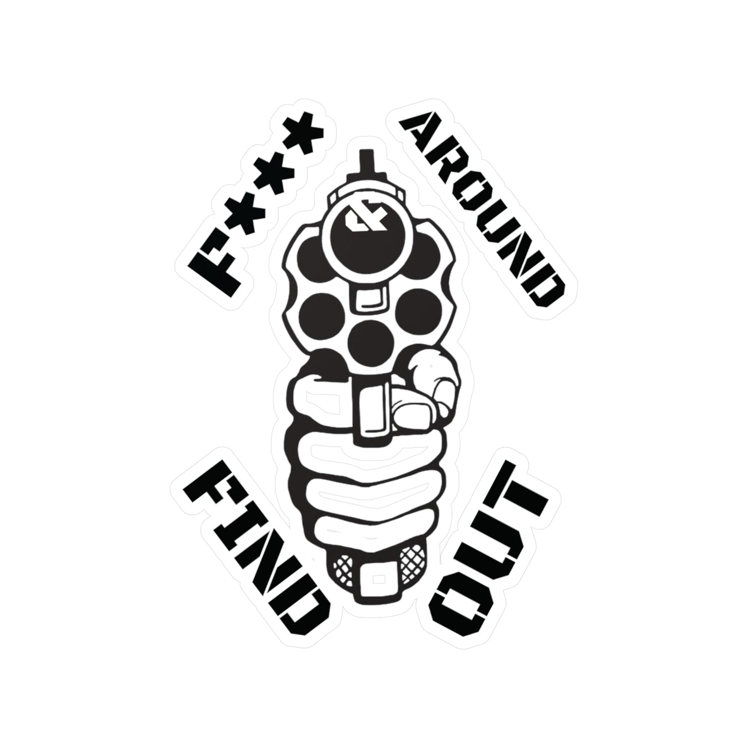 Gun Kiss-Cut Vinyl Decal Sticker