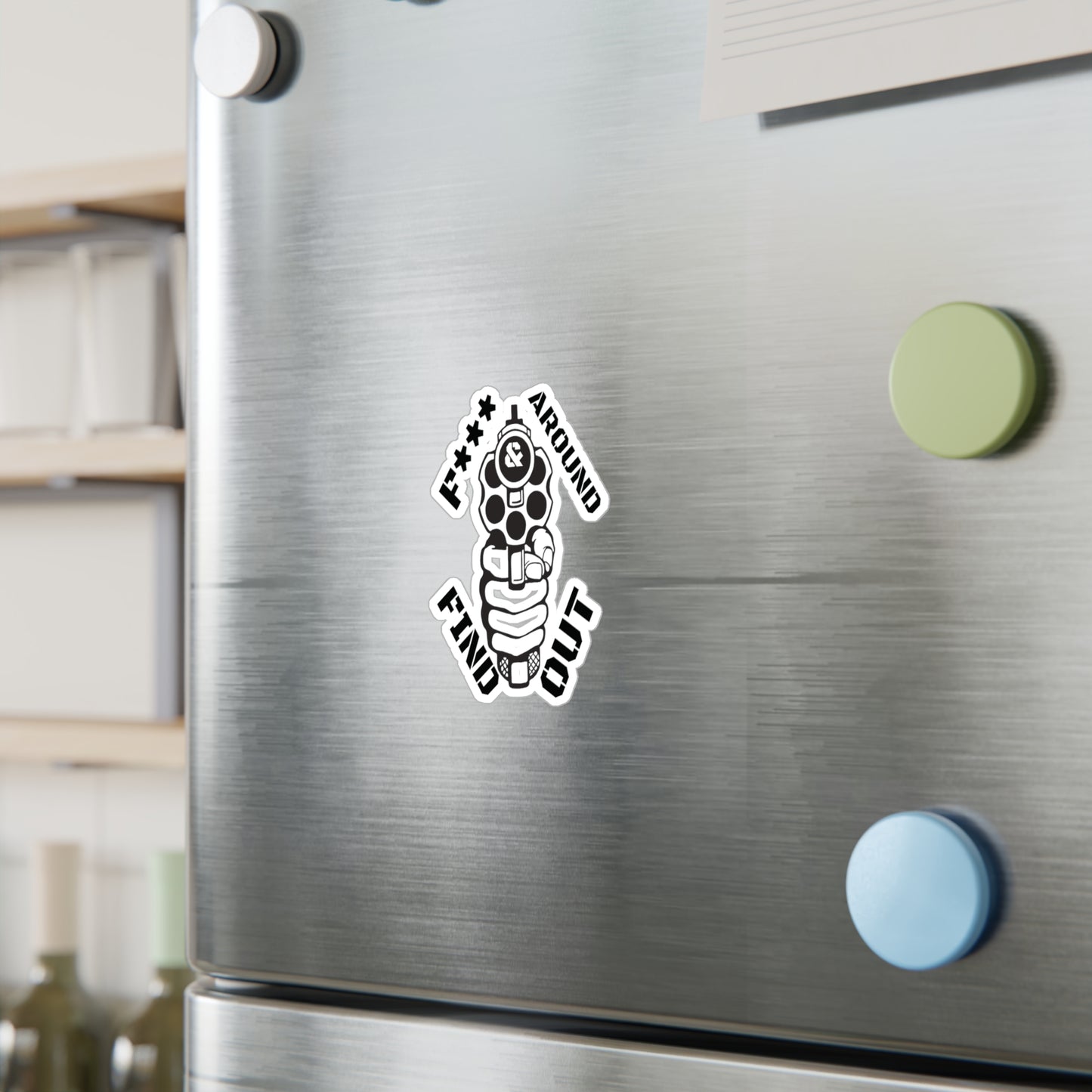 Gun Kiss-Cut Vinyl Decal Sticker