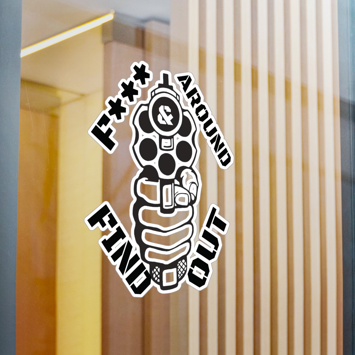 Gun Kiss-Cut Vinyl Decal Sticker