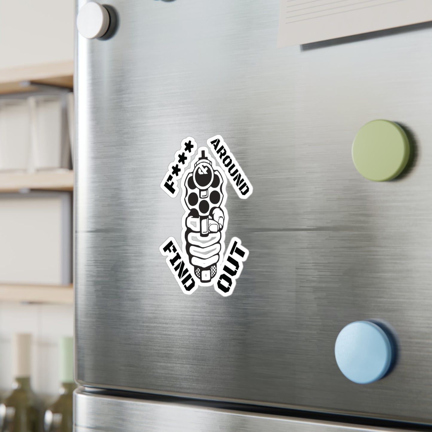 Gun Kiss-Cut Vinyl Decal Sticker