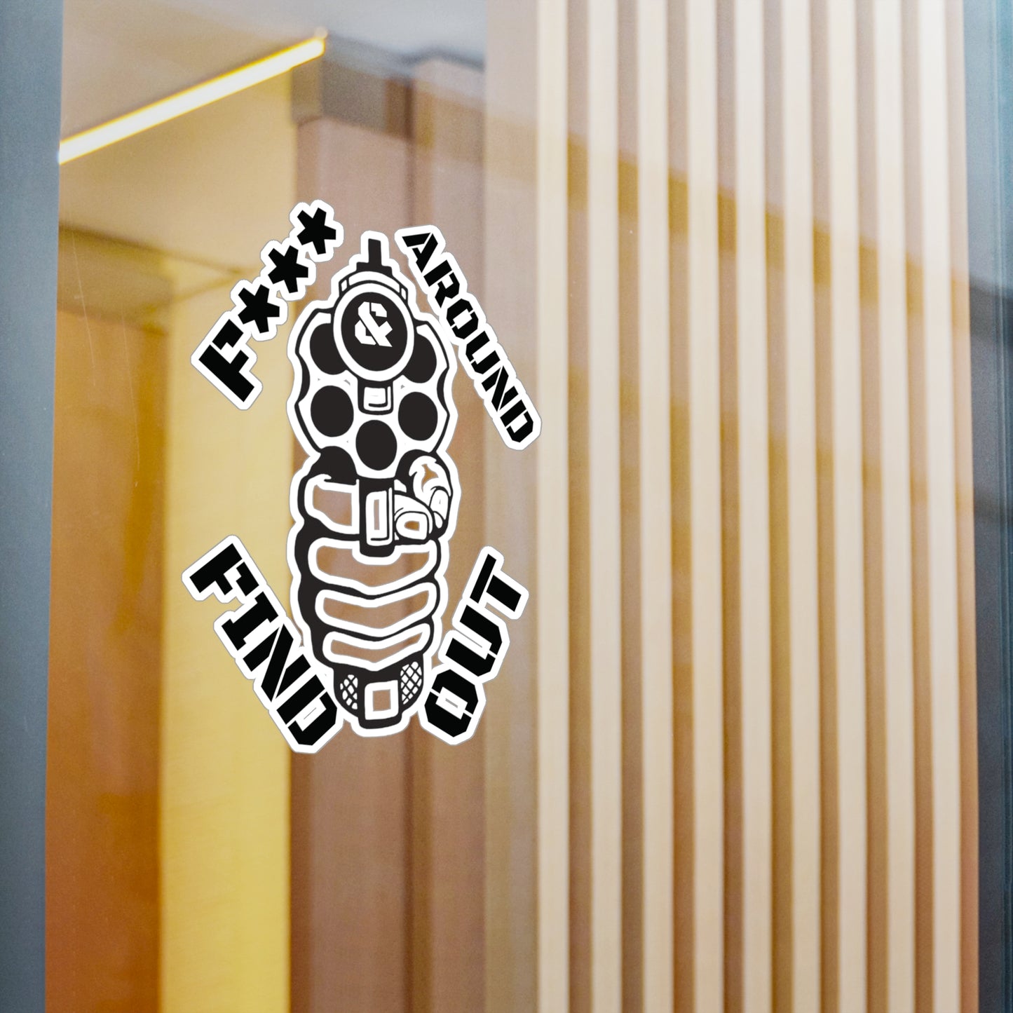 Gun Kiss-Cut Vinyl Decal Sticker