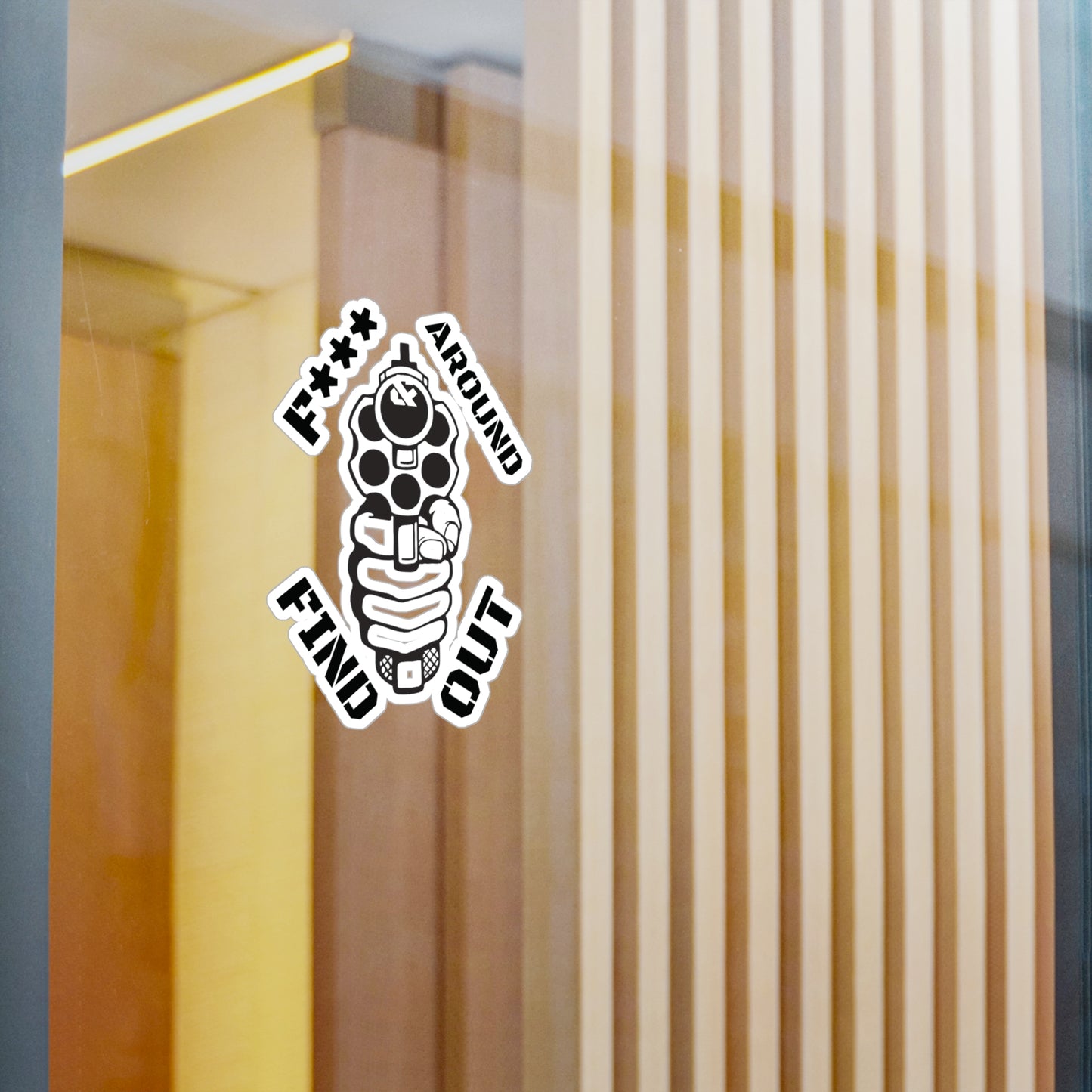 Gun Kiss-Cut Vinyl Decal Sticker