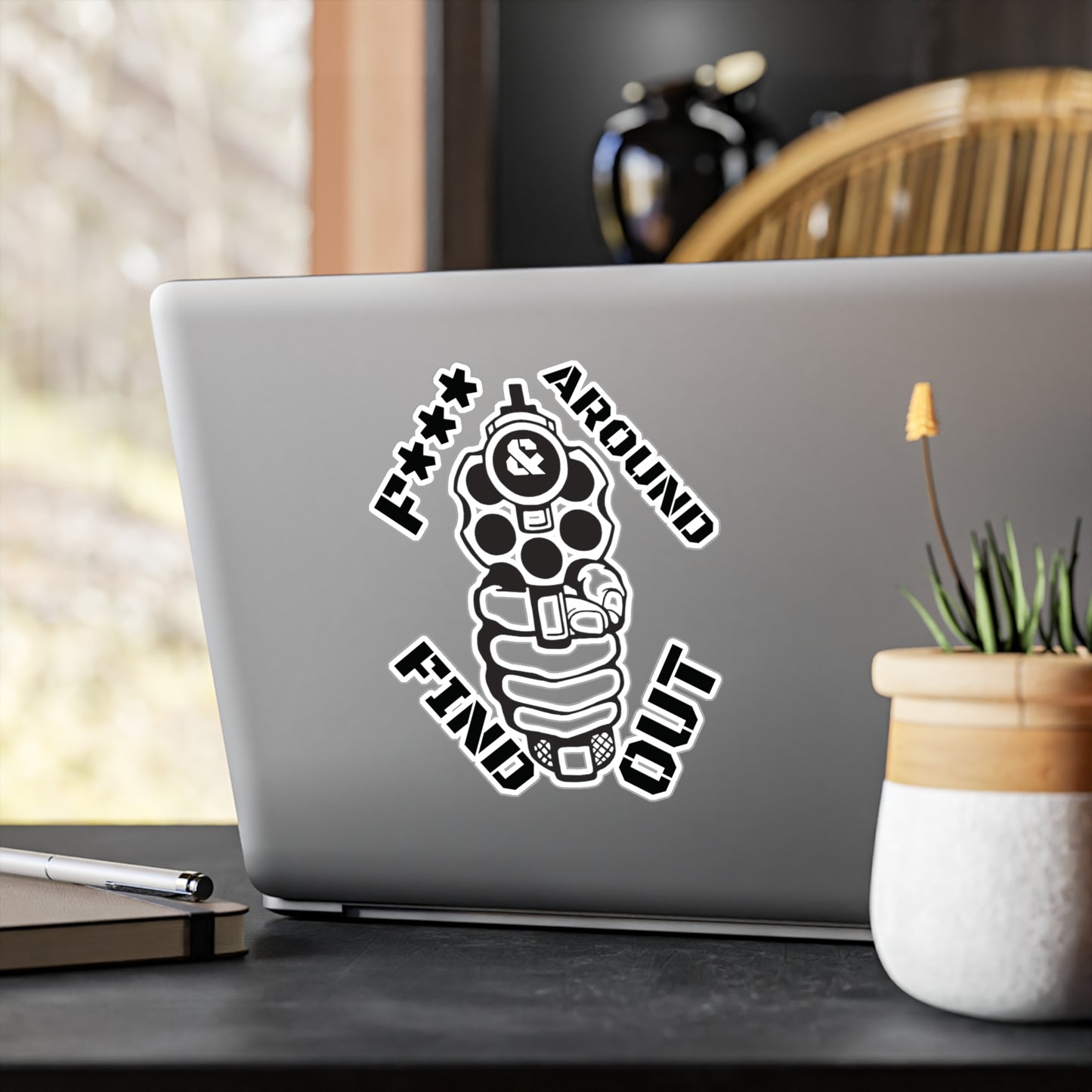 Gun Kiss-Cut Vinyl Decal Sticker