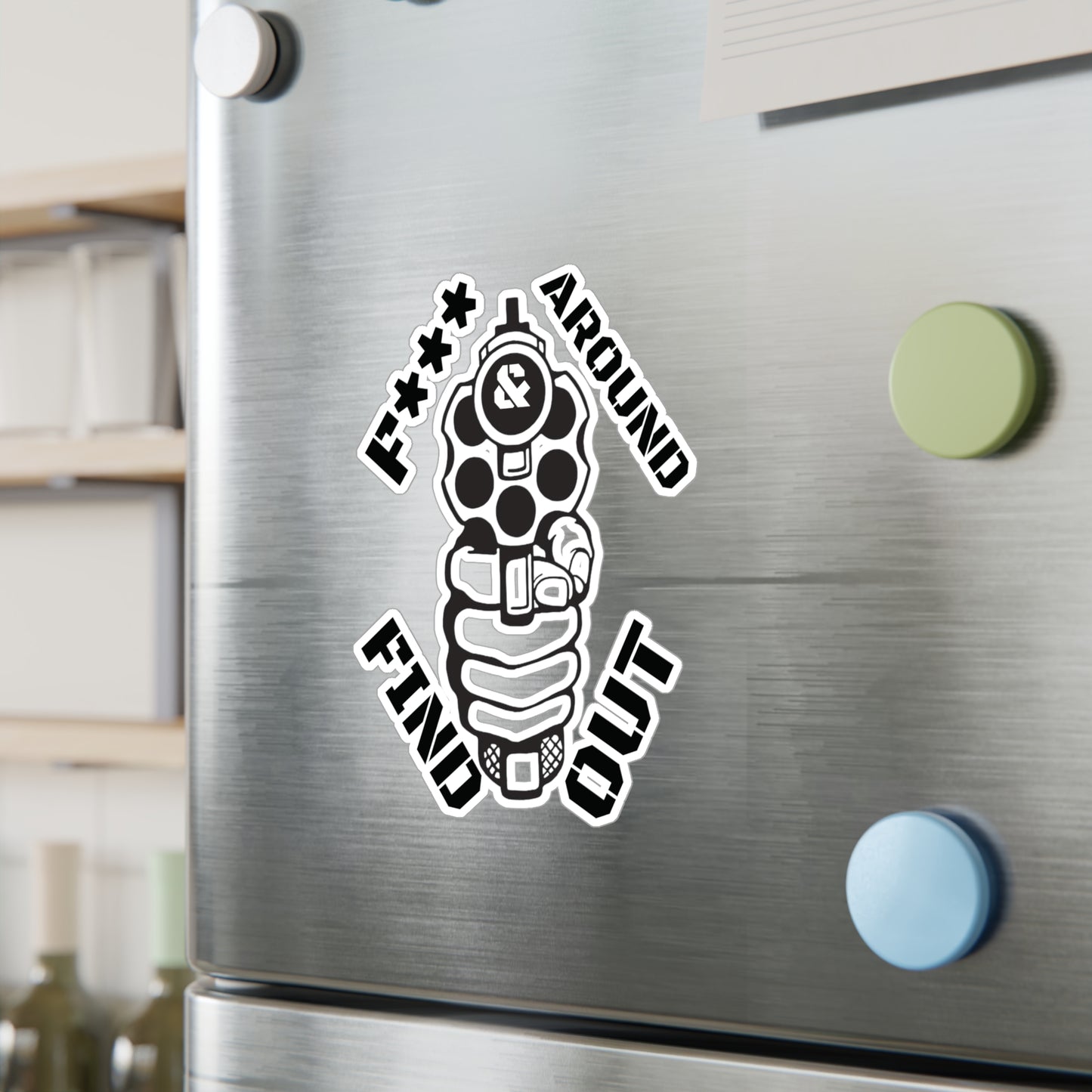 Gun Kiss-Cut Vinyl Decal Sticker