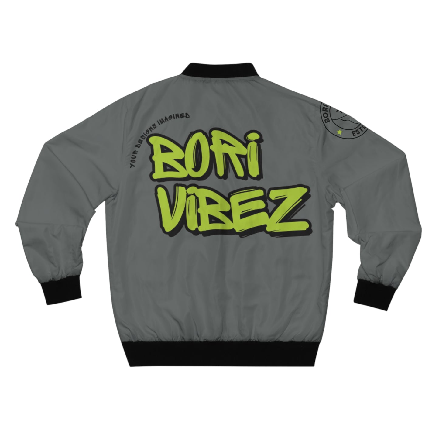 Bomber Jacket - Bori Vibez Logo Back and Arm Patch