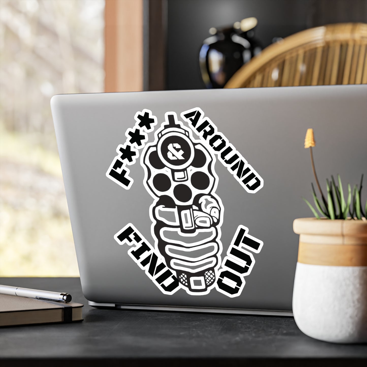 Gun Kiss-Cut Vinyl Decal Sticker