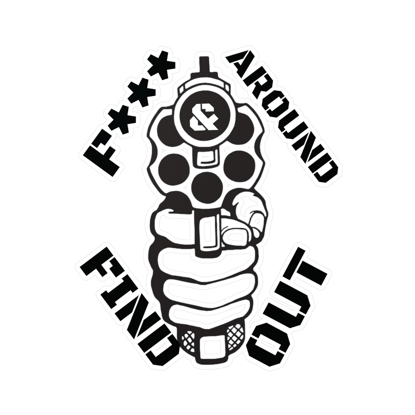 Gun Kiss-Cut Vinyl Decal Sticker