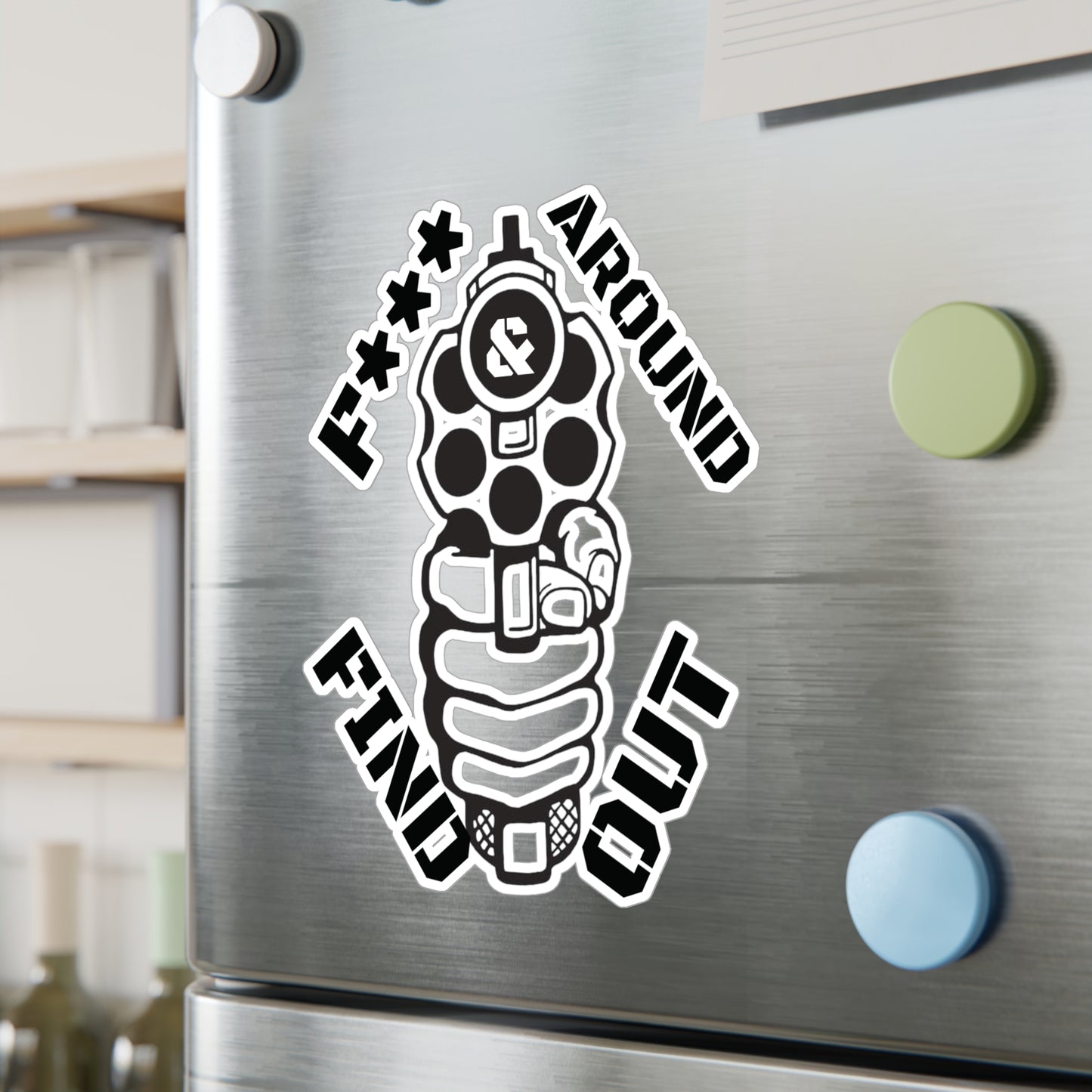 Gun Kiss-Cut Vinyl Decal Sticker