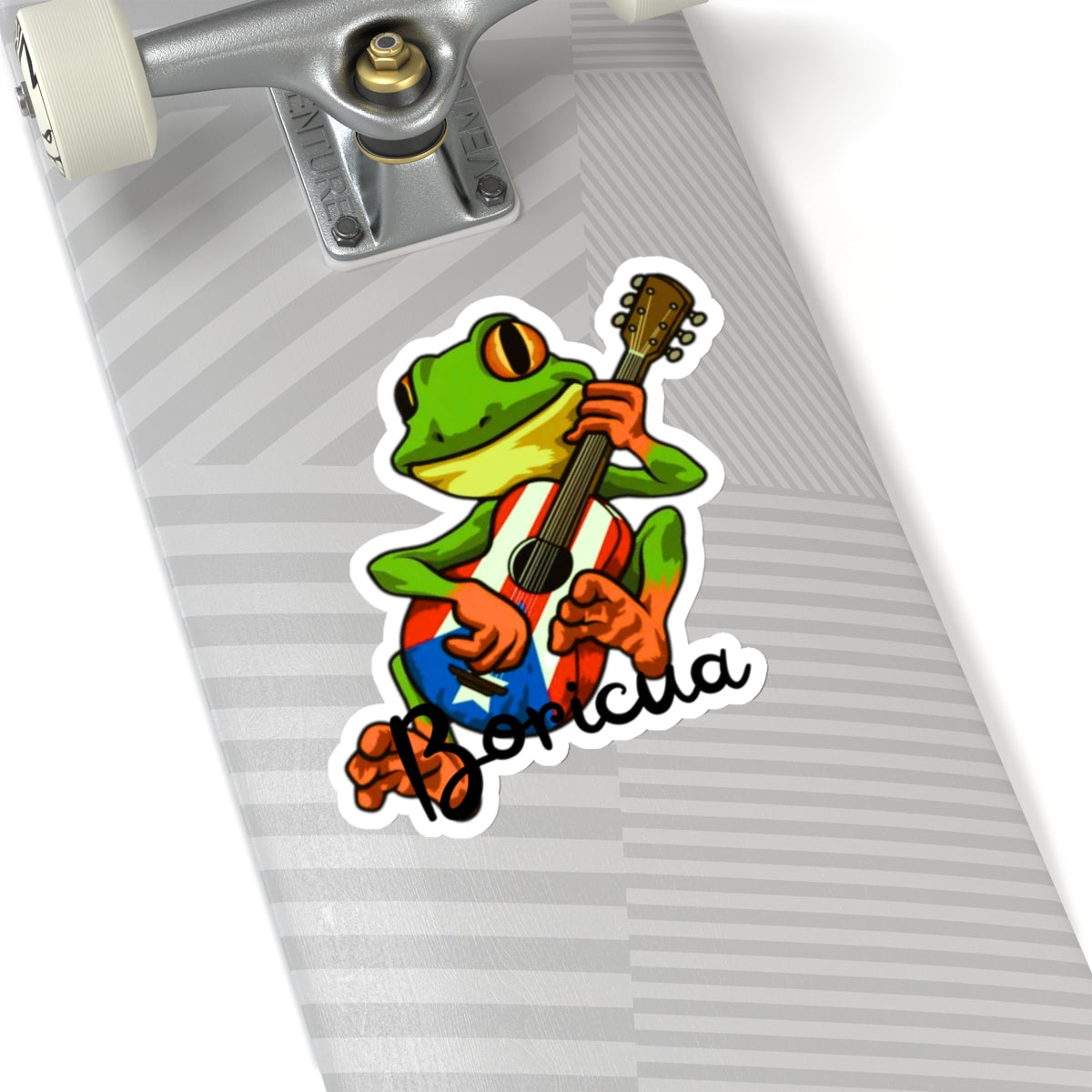 Boricua frog sticker