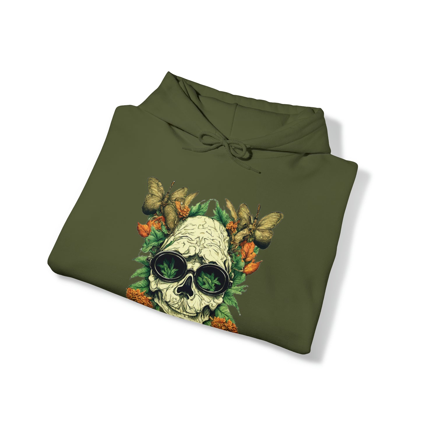 Rolling paper skull hoodie