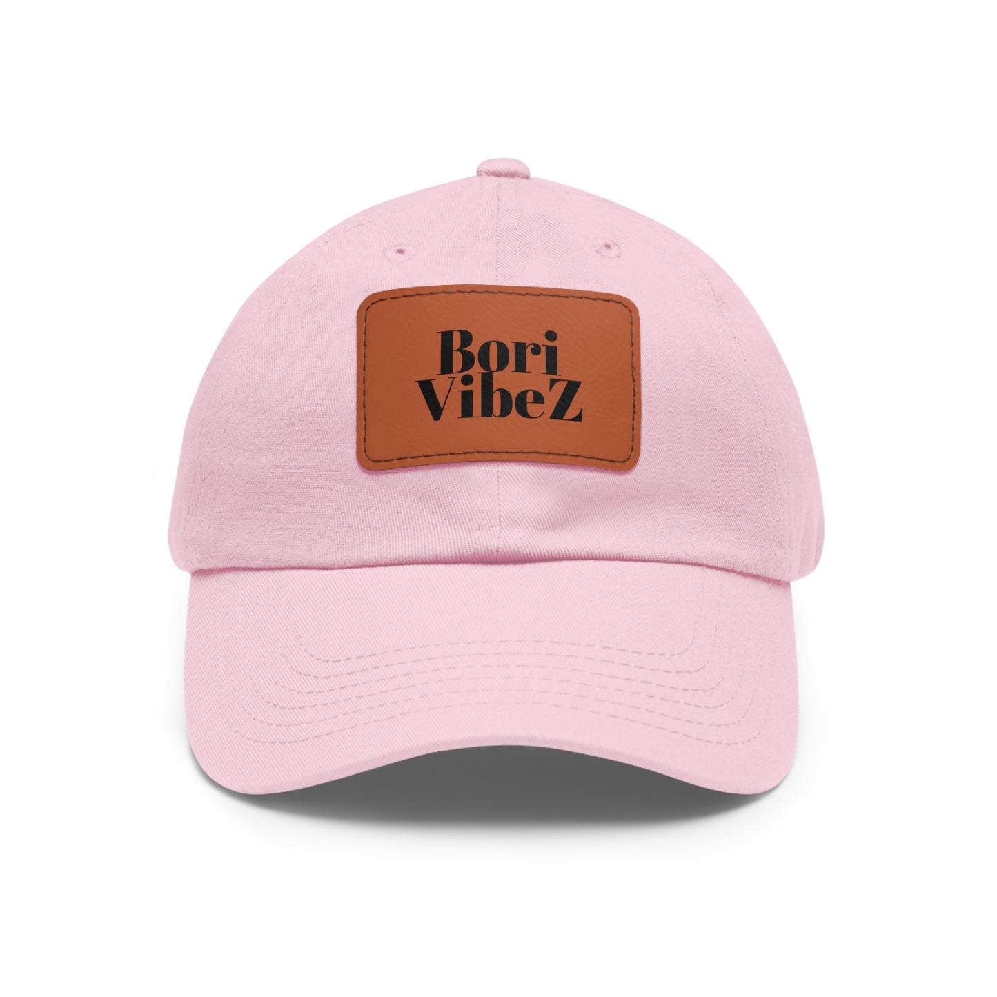 Dad Hat with Leather Patch (Rectangle)