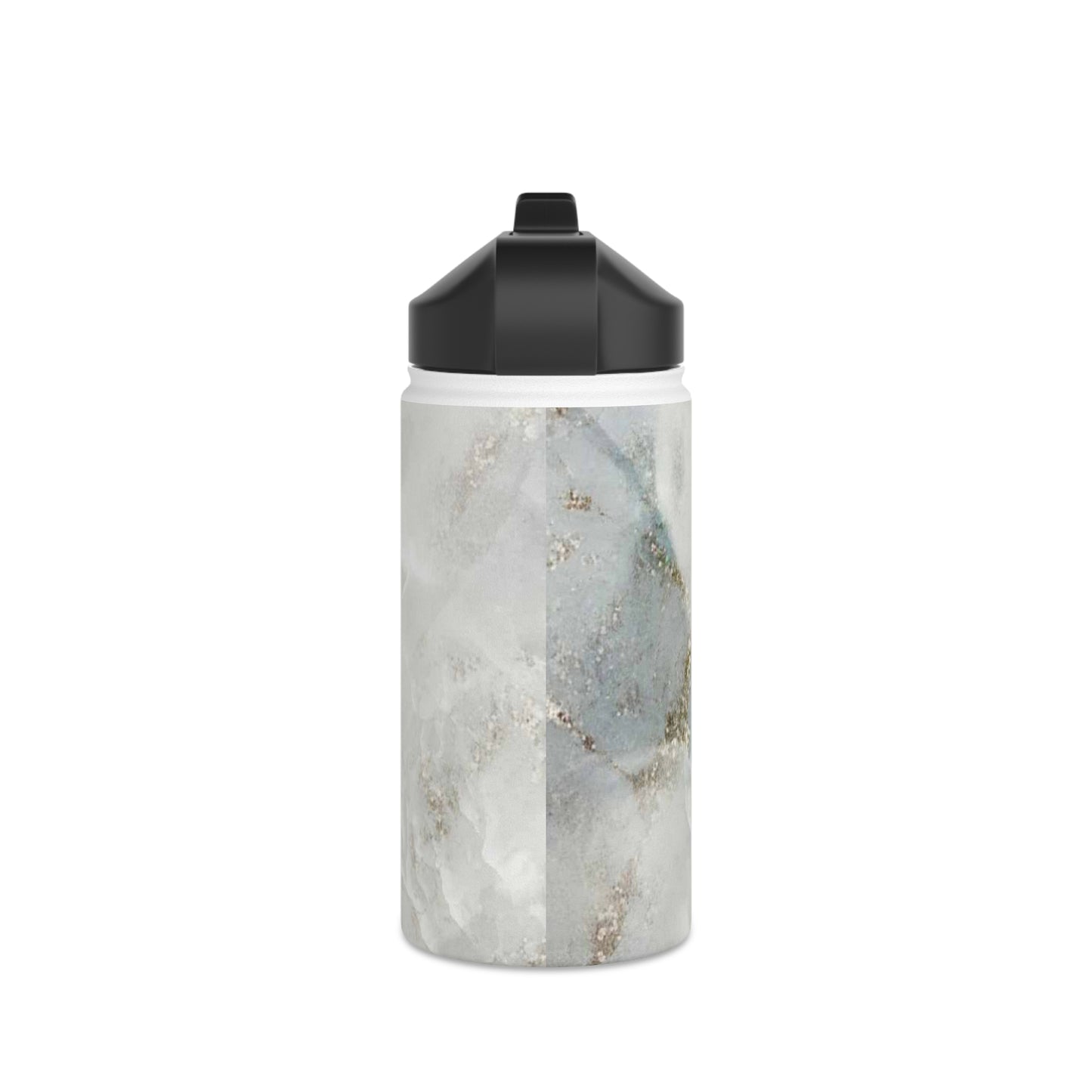 Stainless Steel Water Bottle, Marble, Standard Lid