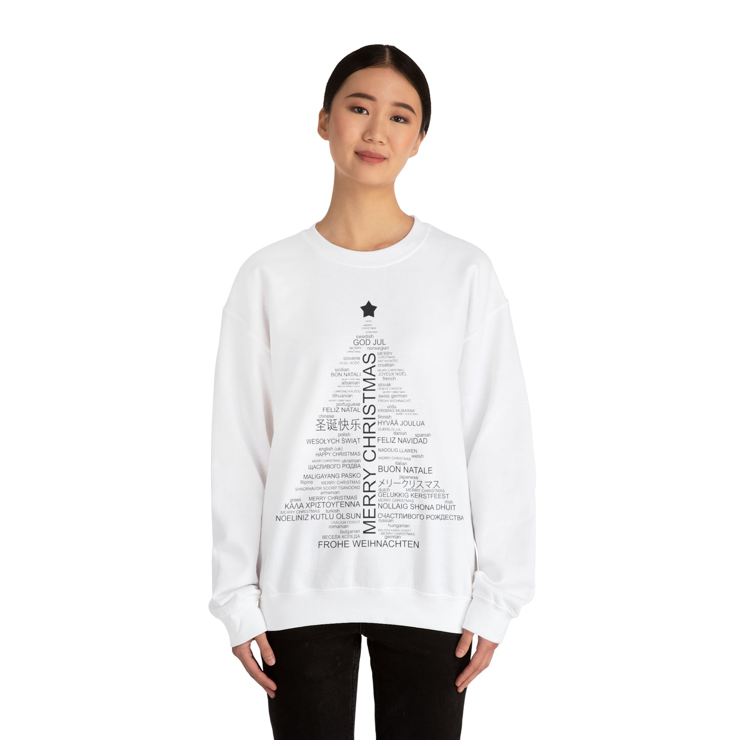 Merry Christmas around the world Crewneck Sweatshirt