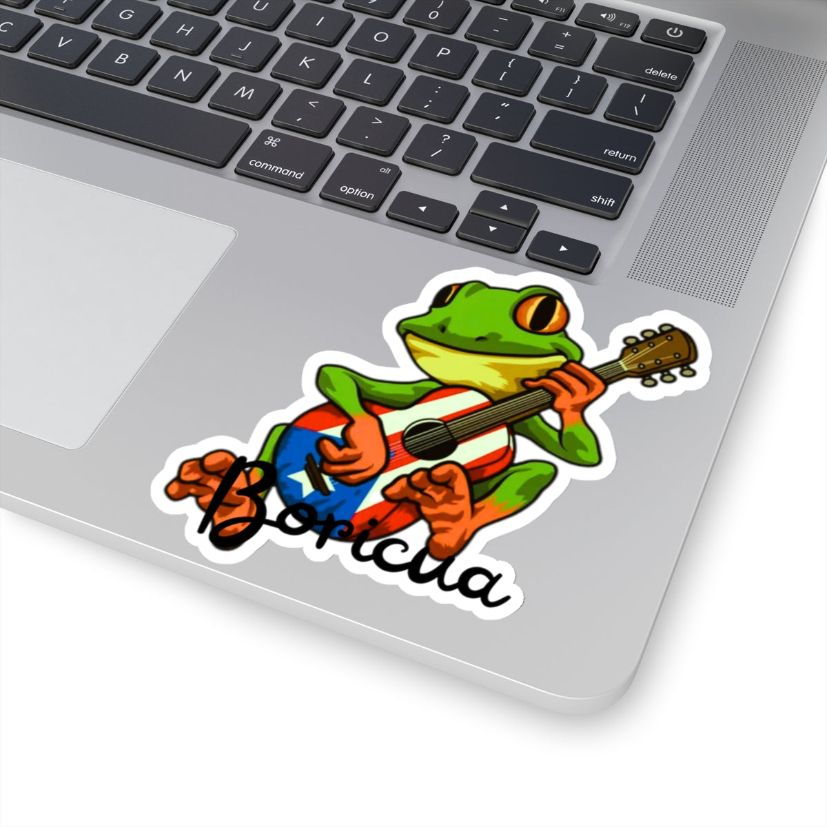 Boricua frog sticker