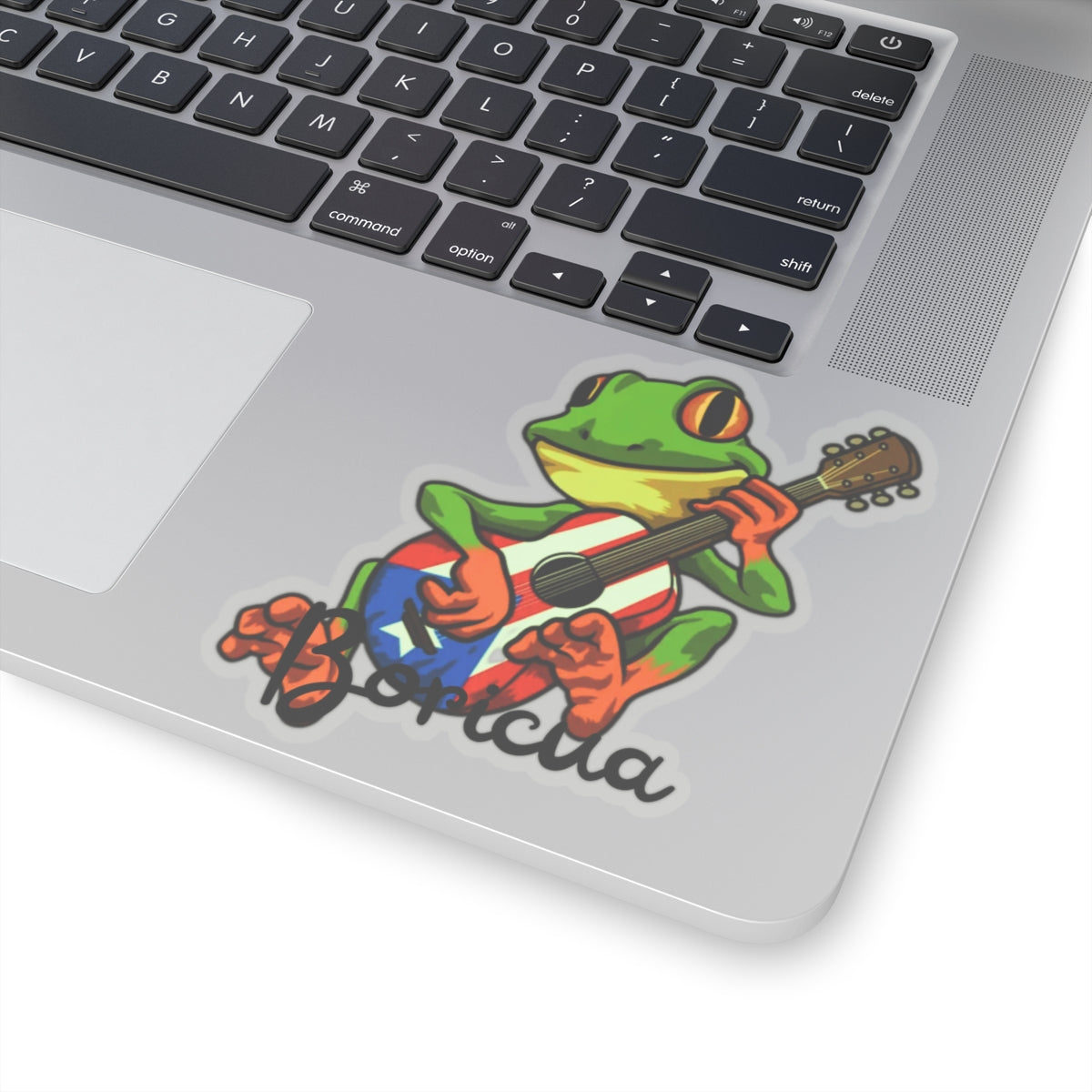 Boricua frog sticker