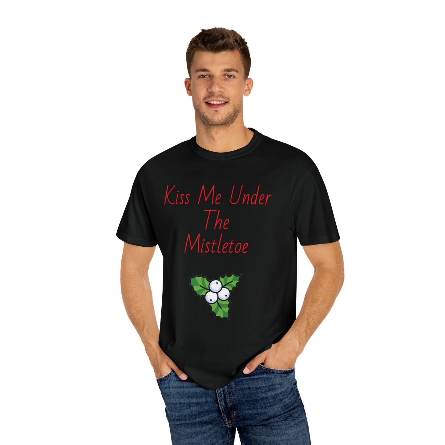 Kiss me under the mistletoe T-shirt