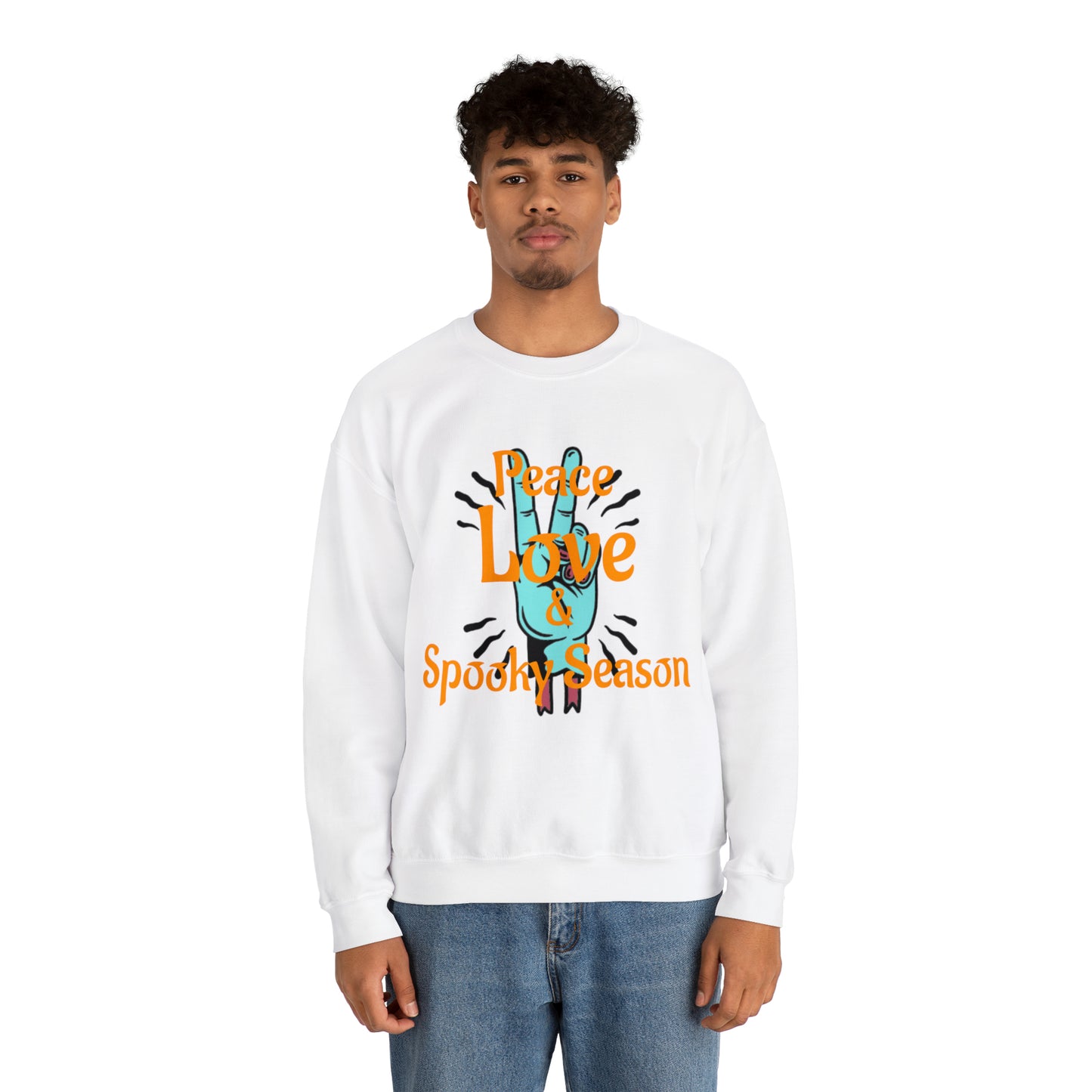 Peace Love & Spooky Season Crewneck Sweatshirt