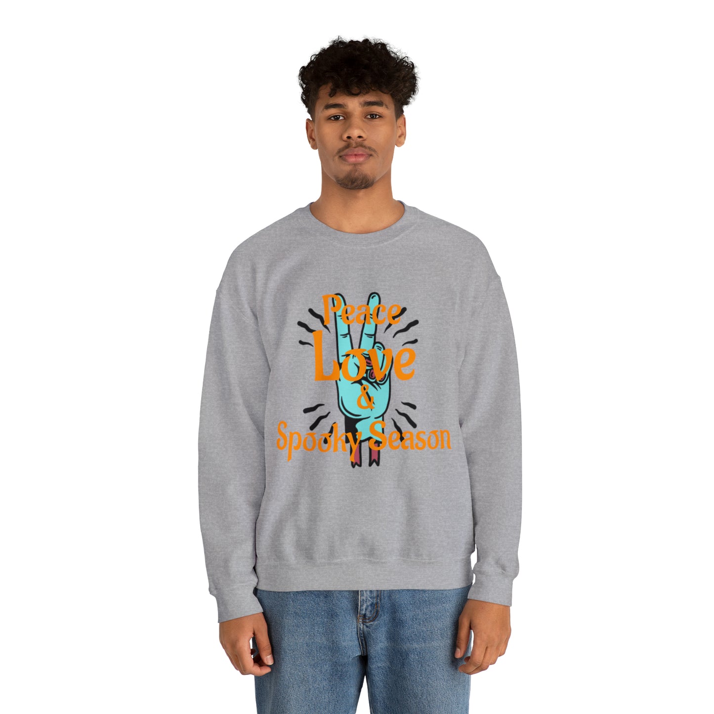 Peace Love & Spooky Season Crewneck Sweatshirt