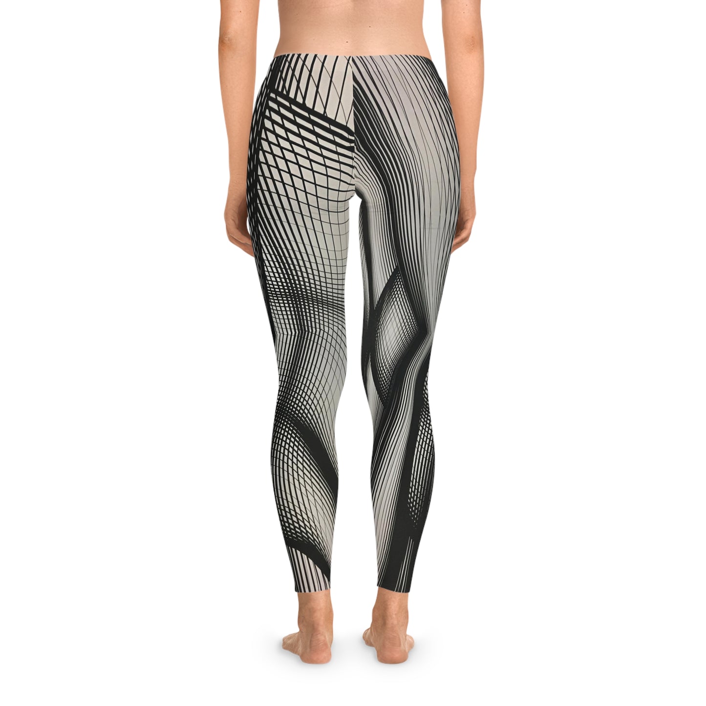 Stretchy graph design Leggings (AOP)