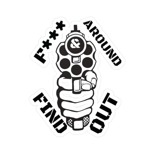 Gun Kiss-Cut Vinyl Decal Sticker