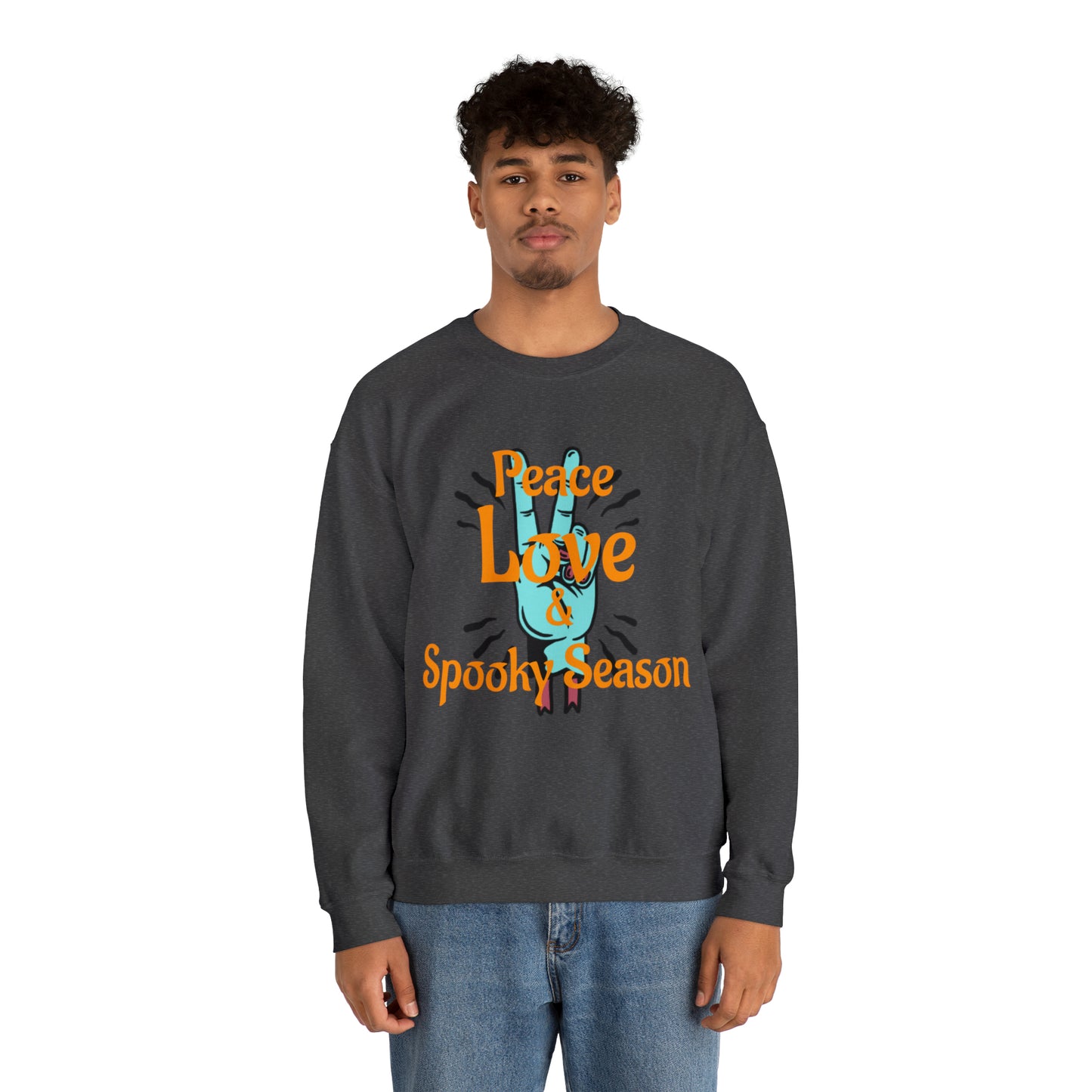 Peace Love & Spooky Season Crewneck Sweatshirt