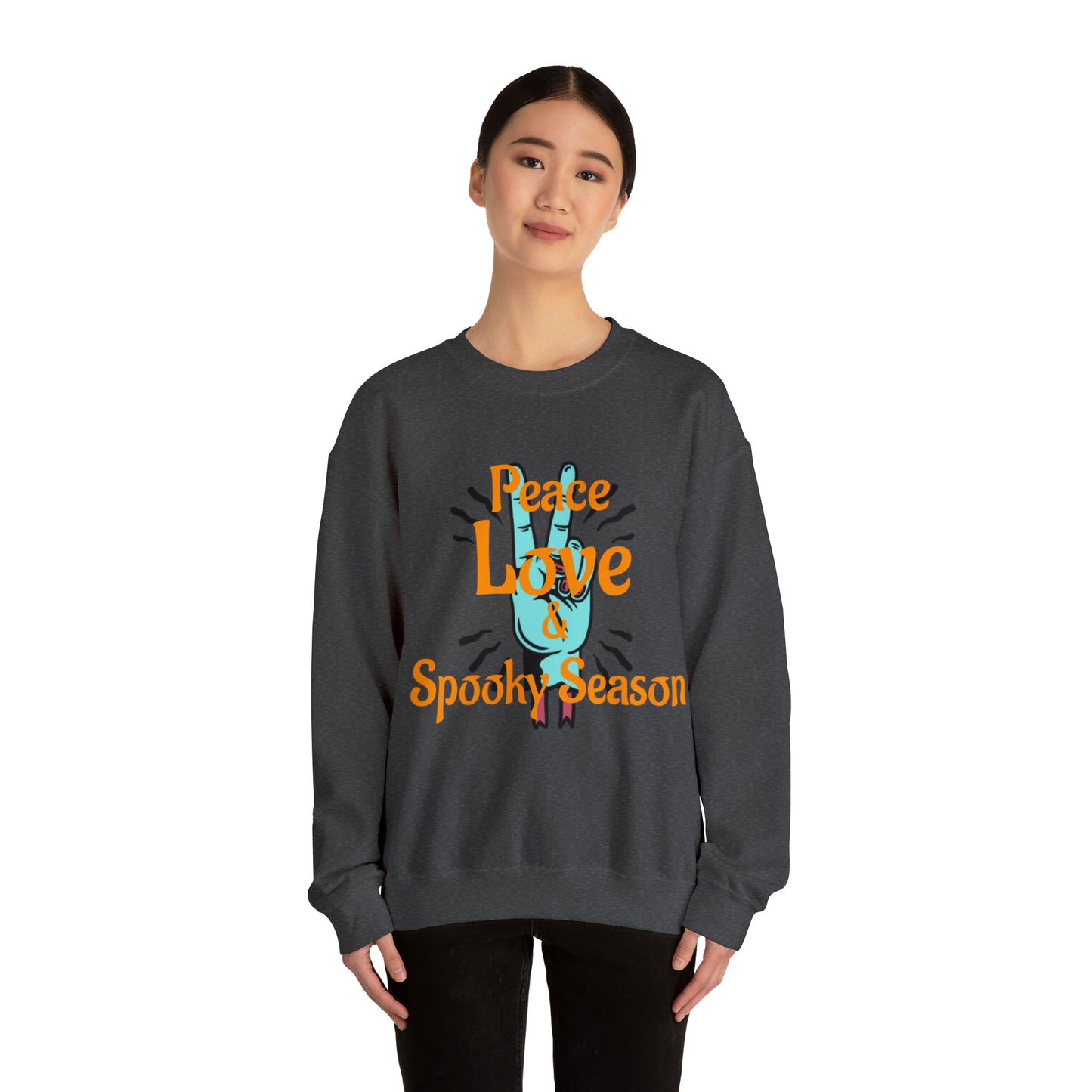 Peace Love & Spooky Season Crewneck Sweatshirt