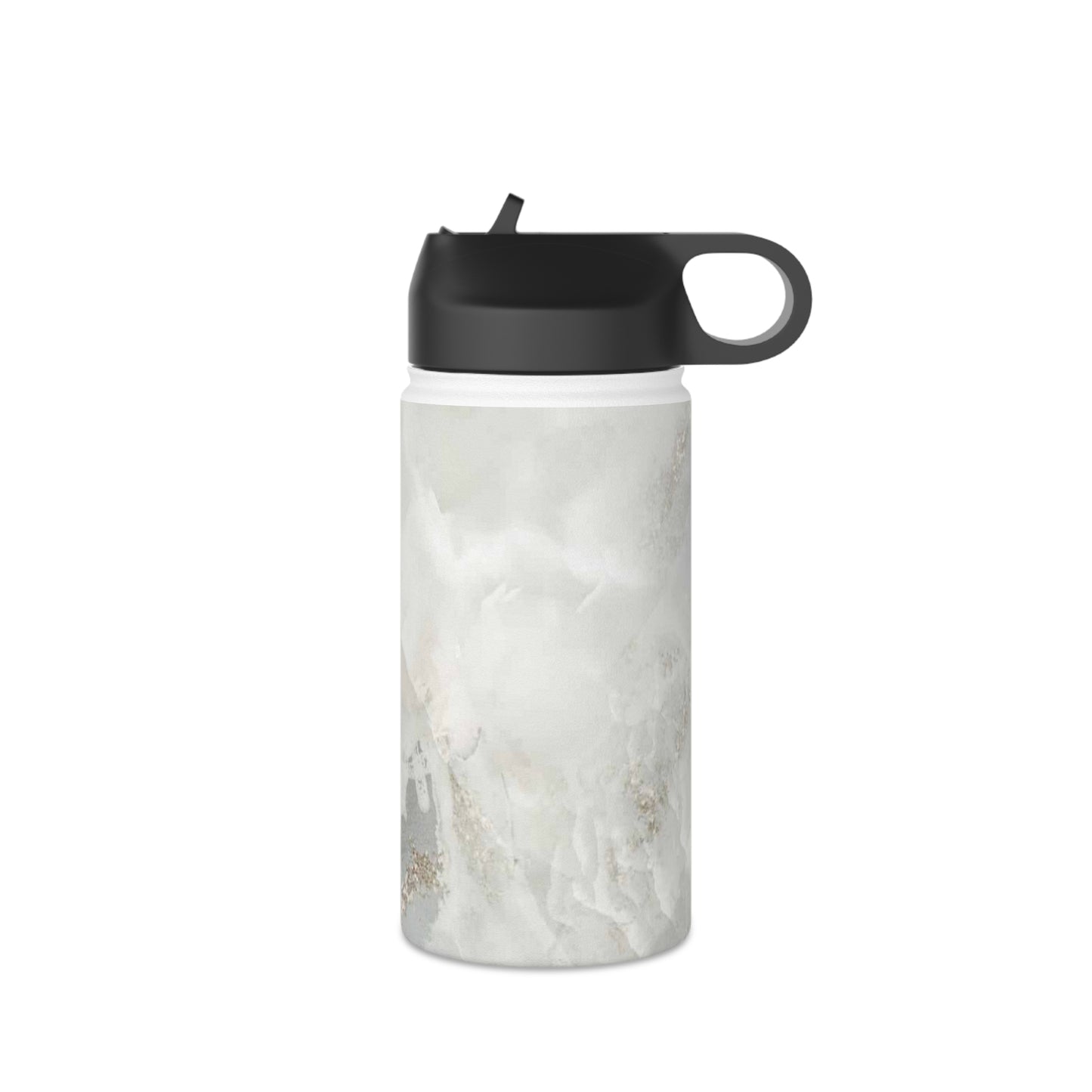 Stainless Steel Water Bottle, Marble, Standard Lid