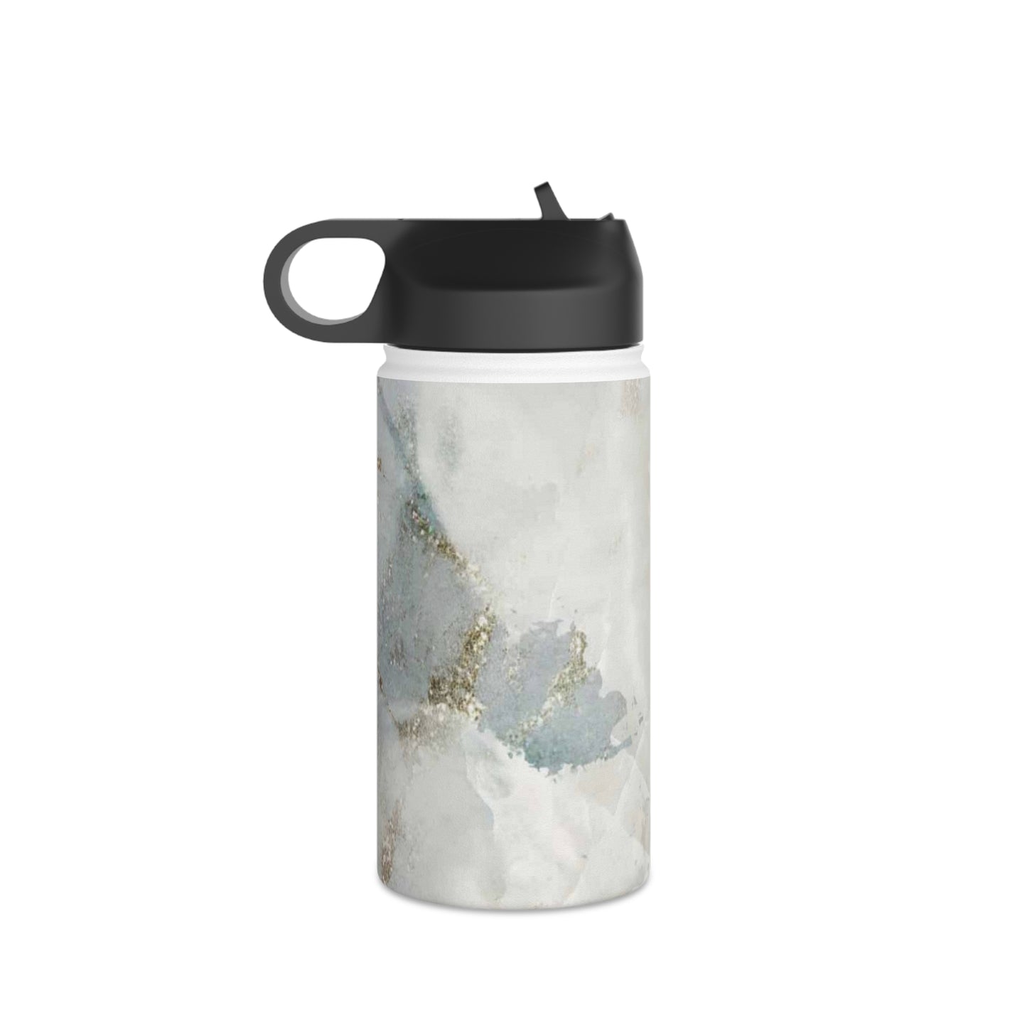 Stainless Steel Water Bottle, Marble, Standard Lid