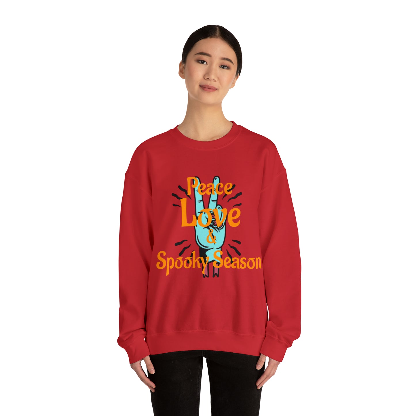 Peace Love & Spooky Season Crewneck Sweatshirt