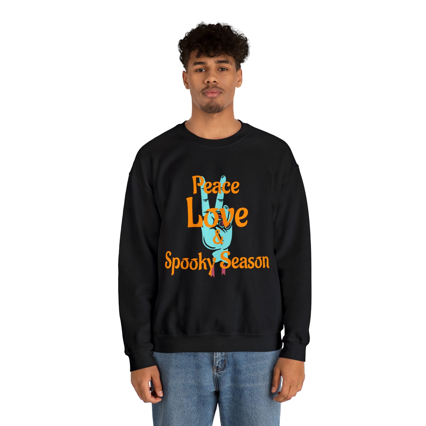 Peace Love & Spooky Season Crewneck Sweatshirt