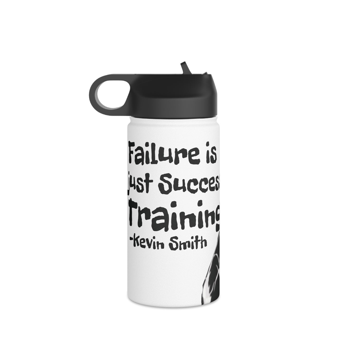 Kevin Smith Quote Stainless Steel Water Bottle, Standard Lid