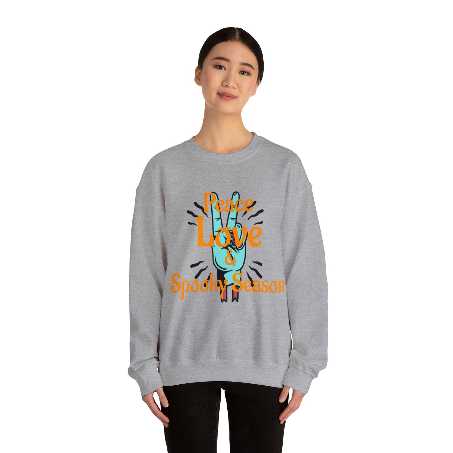 Peace Love & Spooky Season Crewneck Sweatshirt