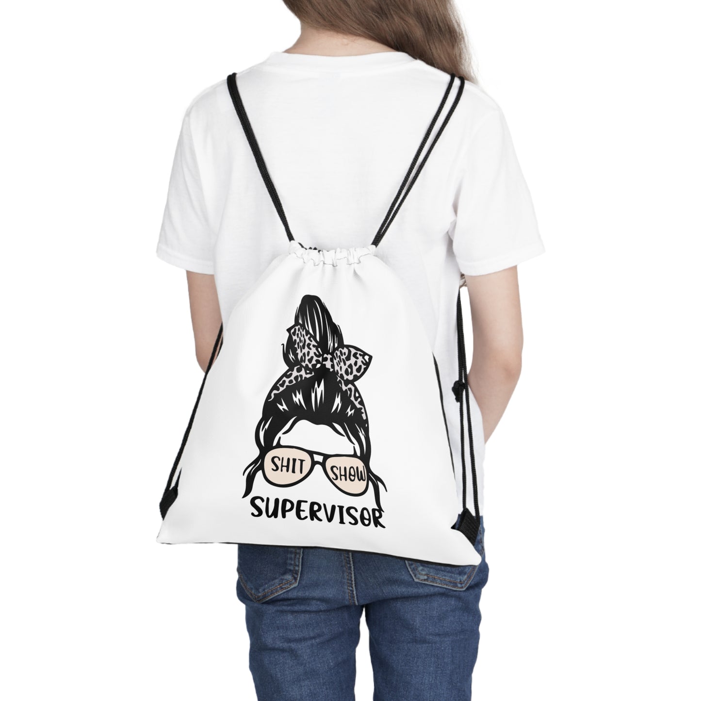 Shit Show Supervisor Outdoor Drawstring Bag