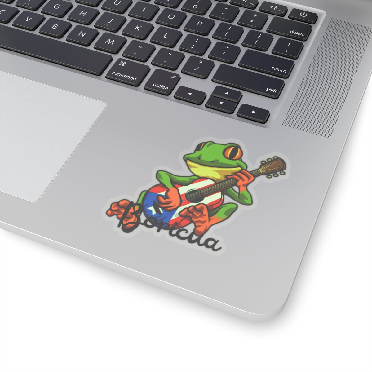 Boricua frog sticker