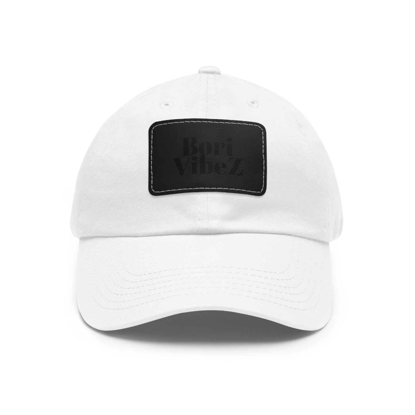 Dad Hat with Leather Patch (Rectangle)