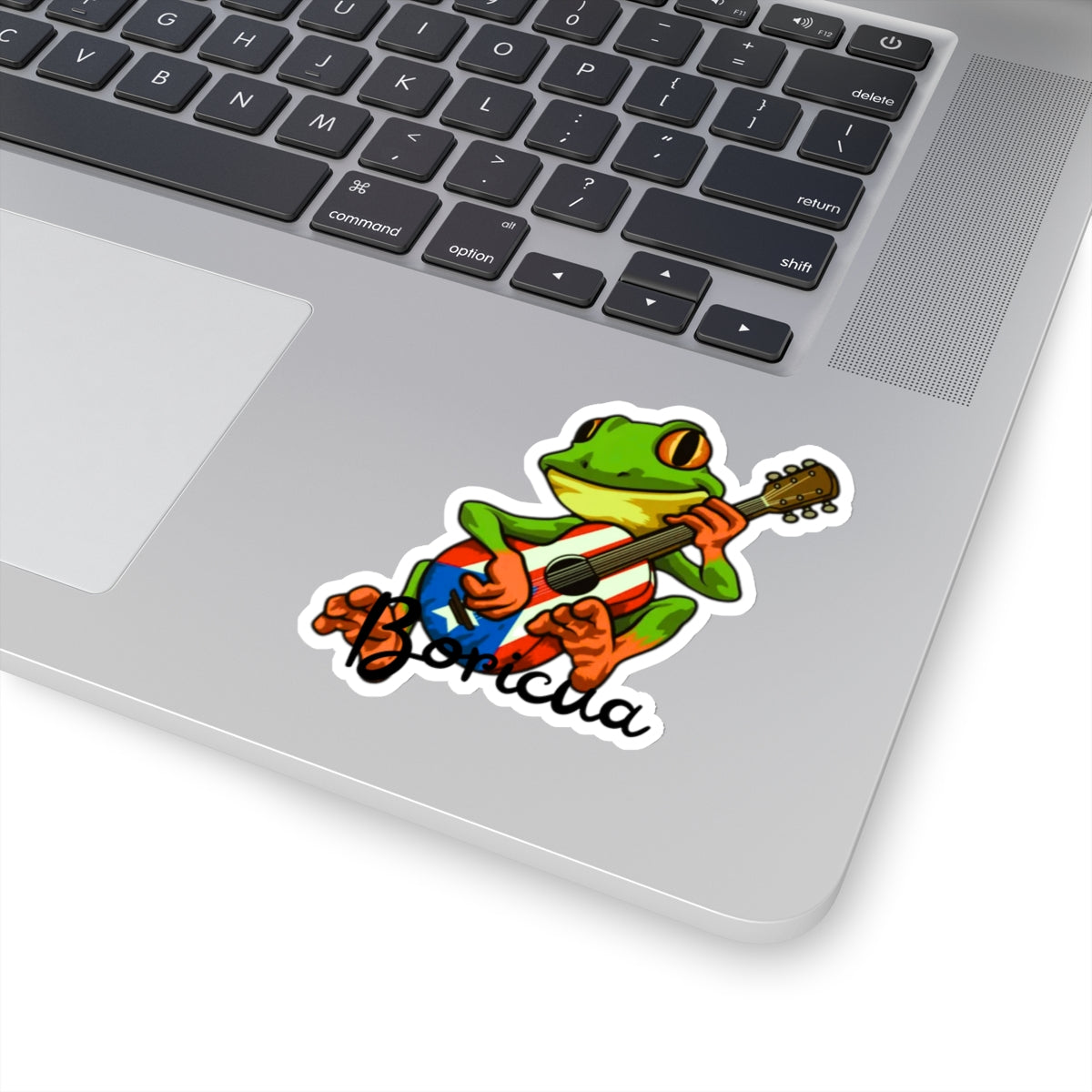 Boricua frog sticker