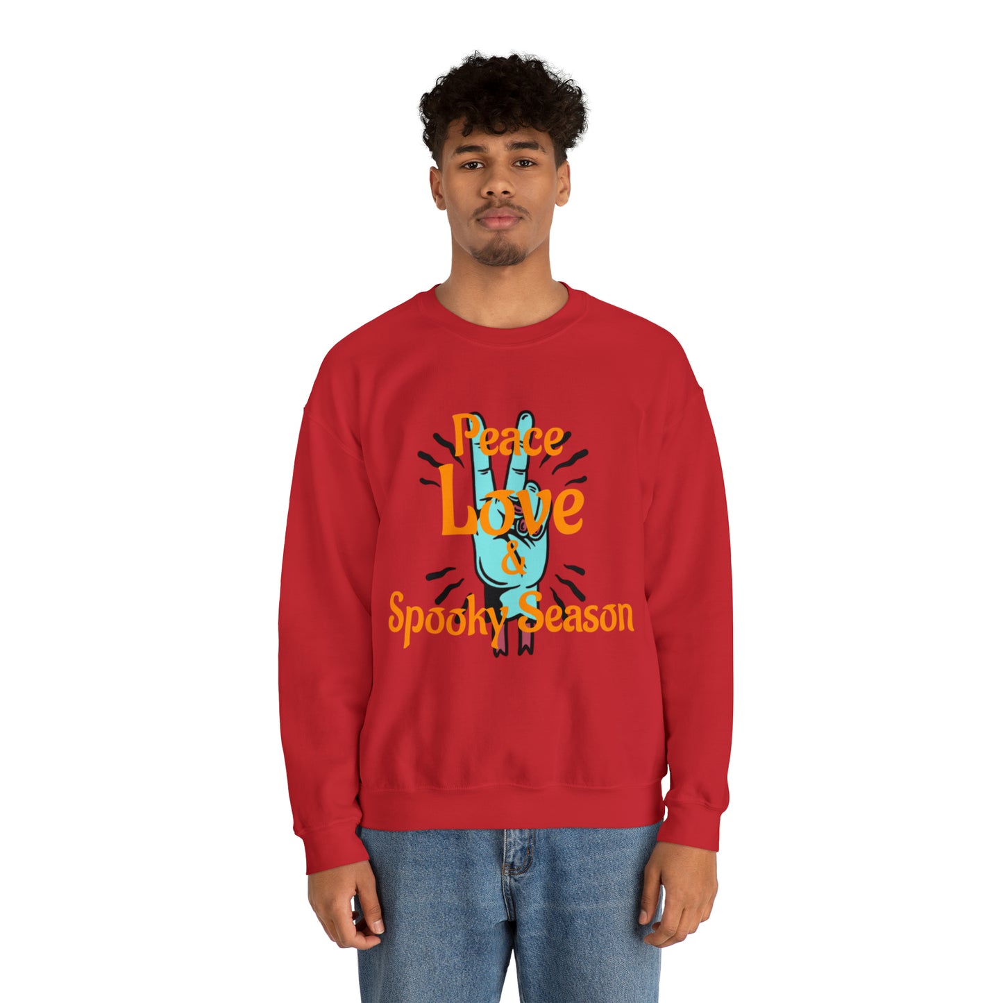 Peace Love & Spooky Season Crewneck Sweatshirt