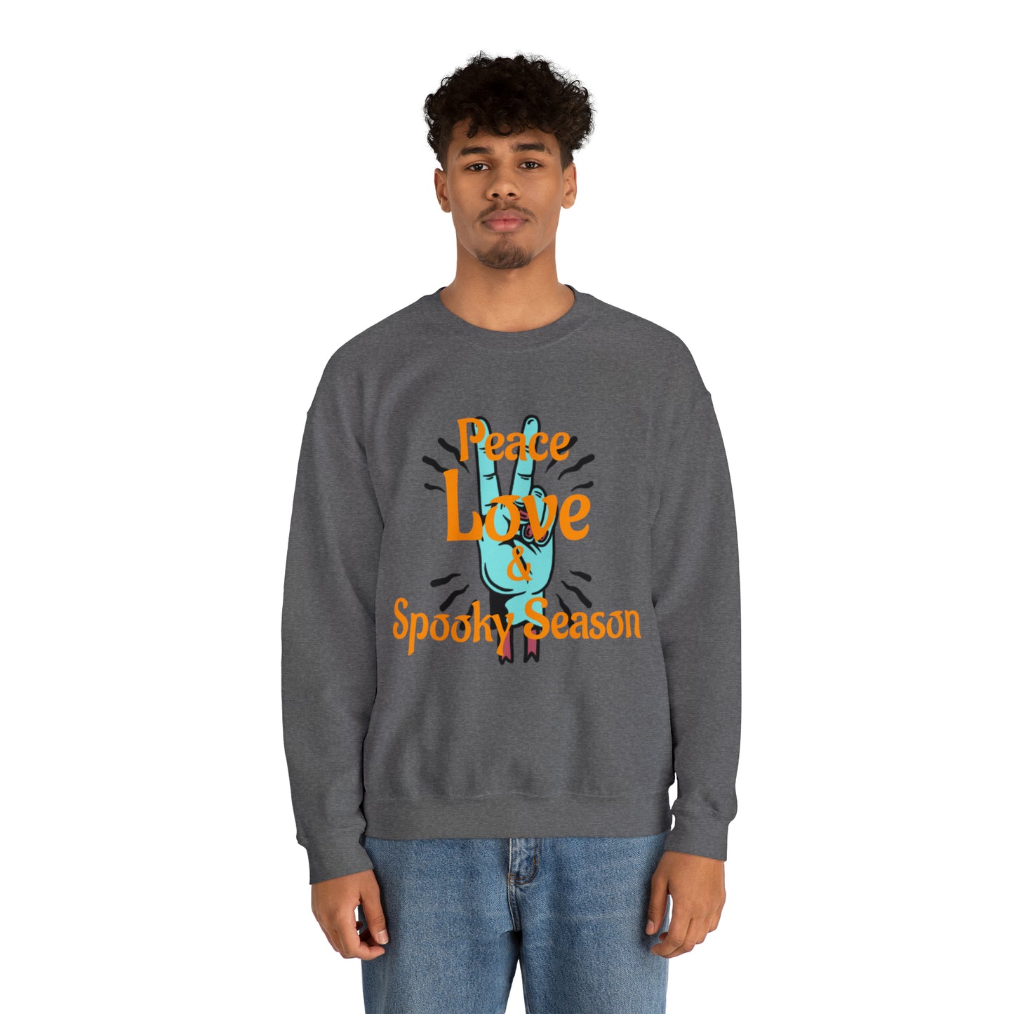 Peace Love & Spooky Season Crewneck Sweatshirt