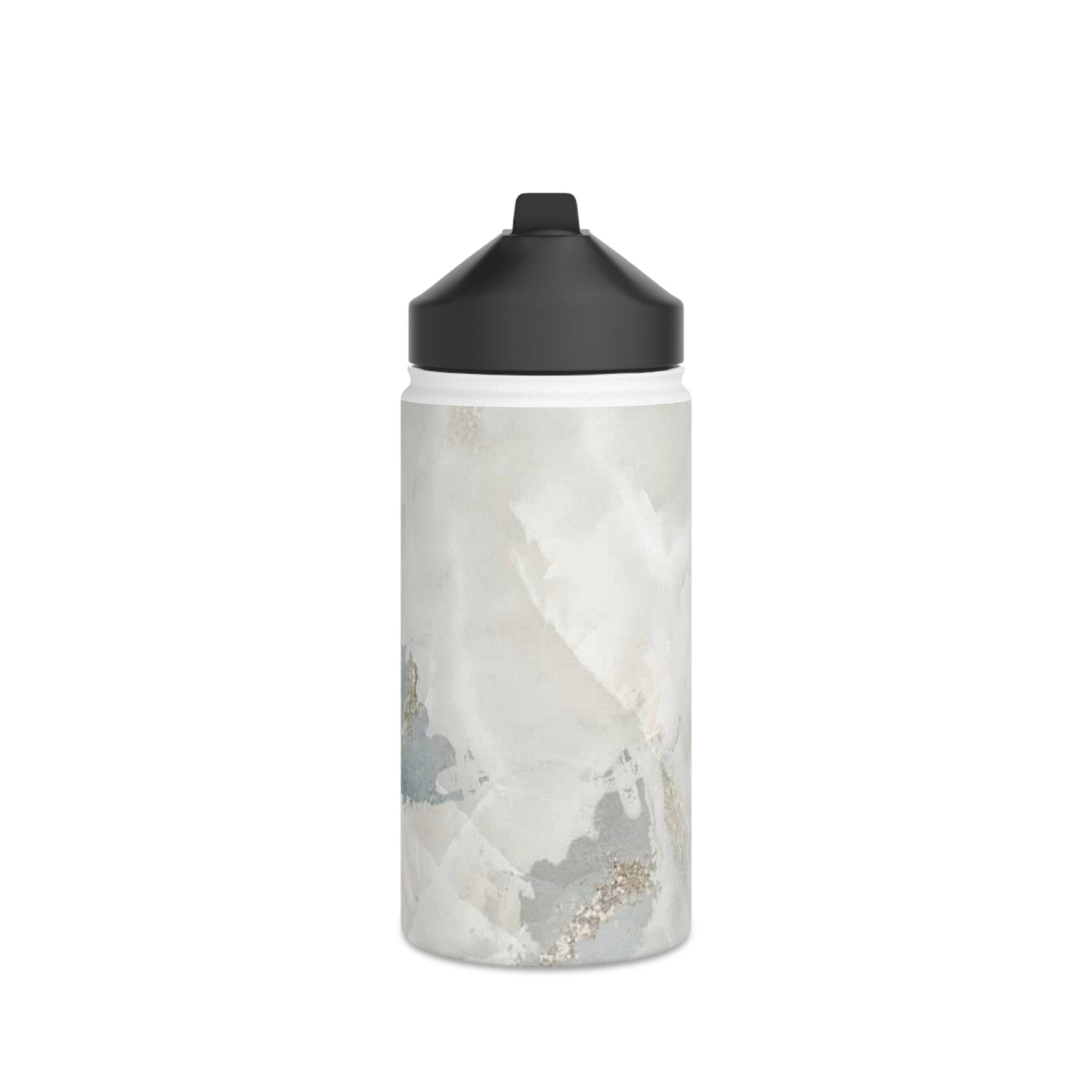 Stainless Steel Water Bottle, Marble, Standard Lid