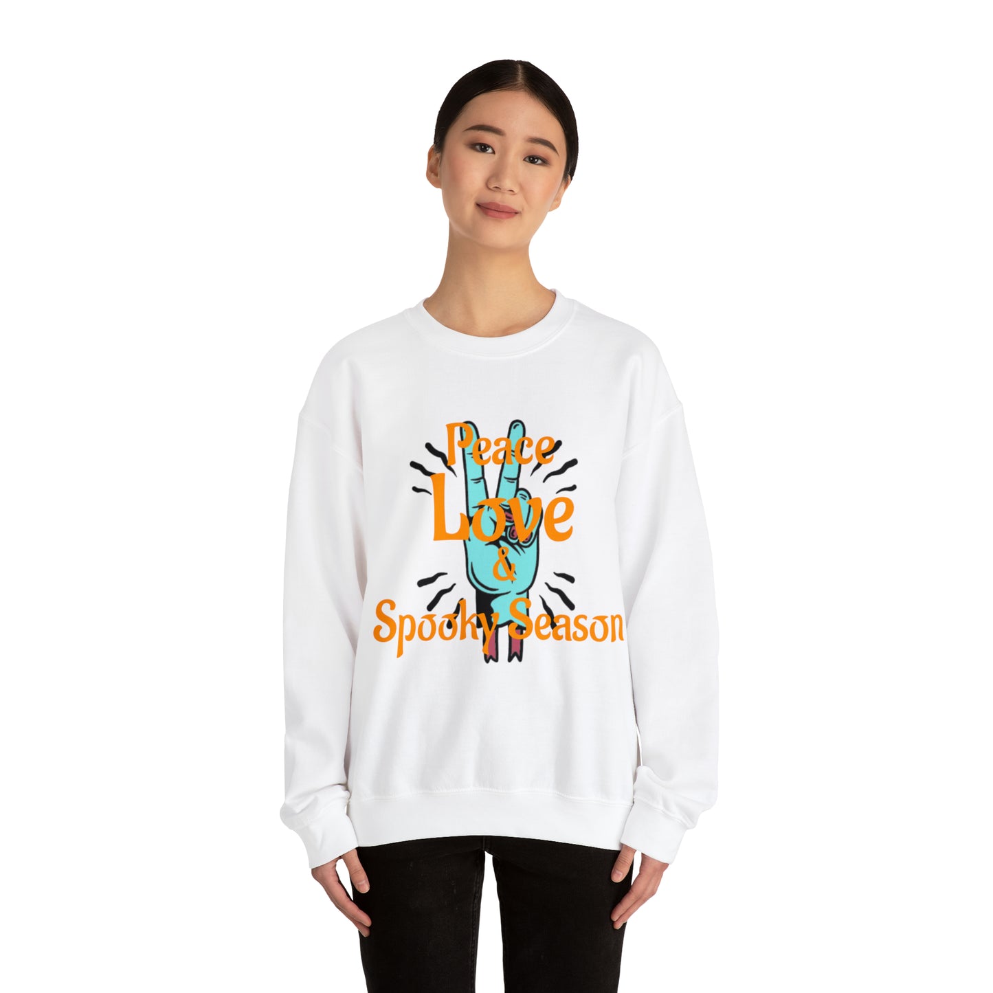 Peace Love & Spooky Season Crewneck Sweatshirt