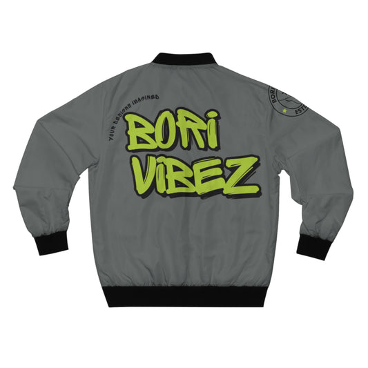 Bomber Jacket - Bori Vibez Logo Back and Arm Patch