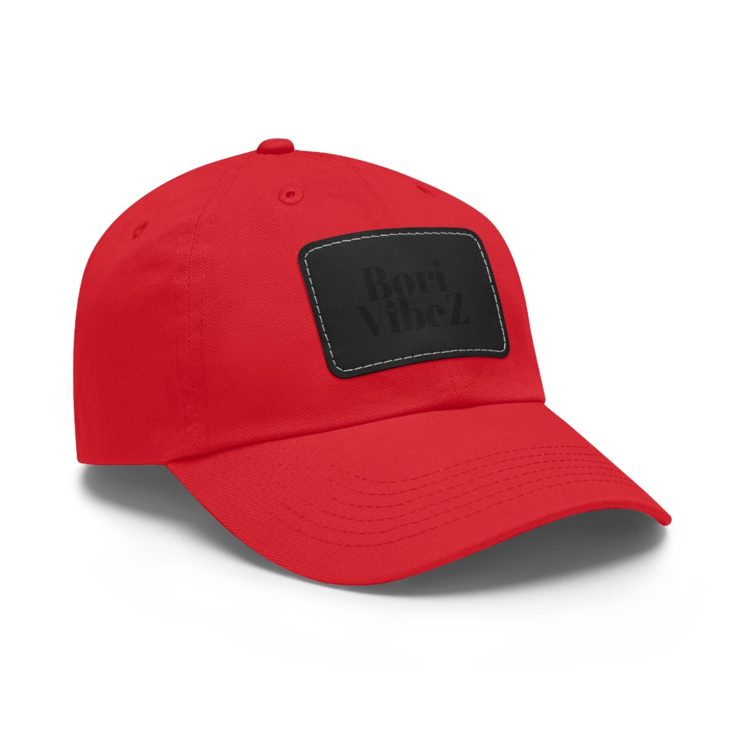 Dad Hat with Leather Patch (Rectangle)