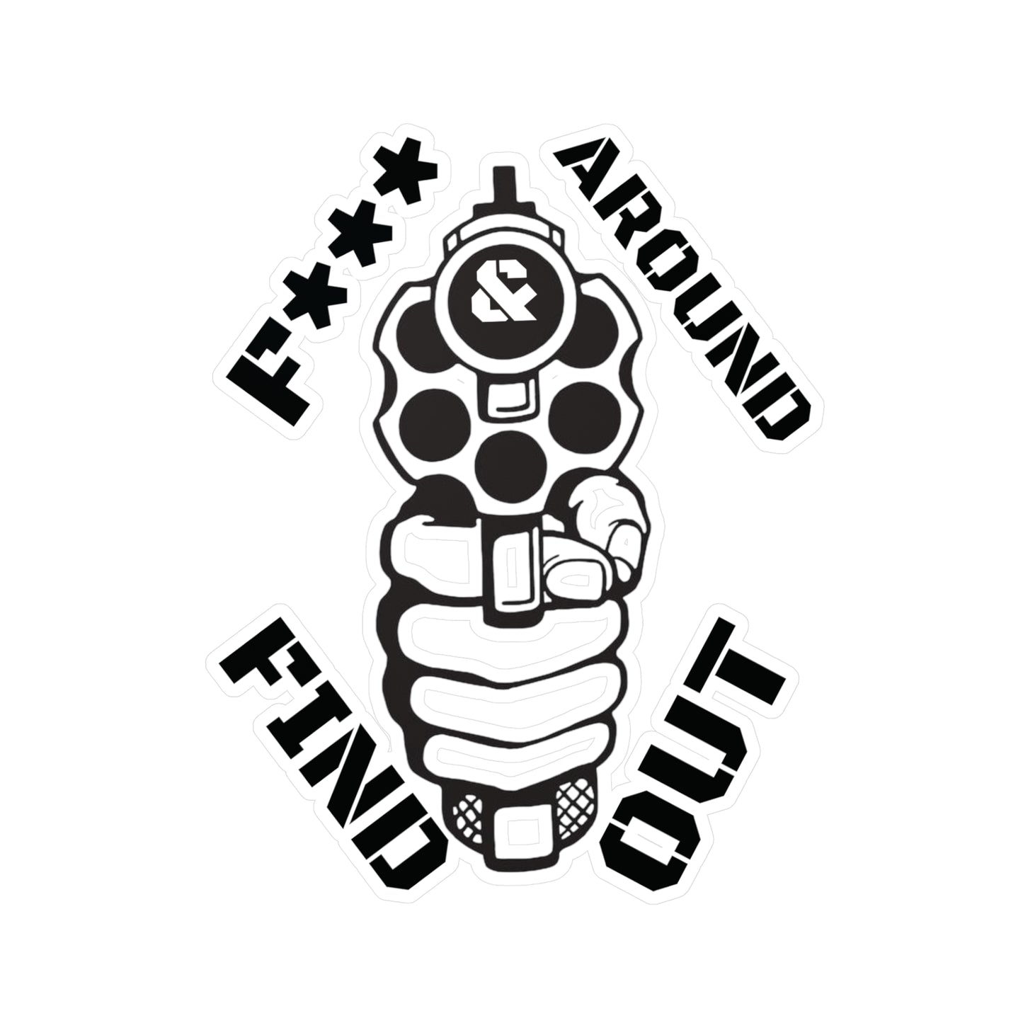 Gun Kiss-Cut Vinyl Decal Sticker