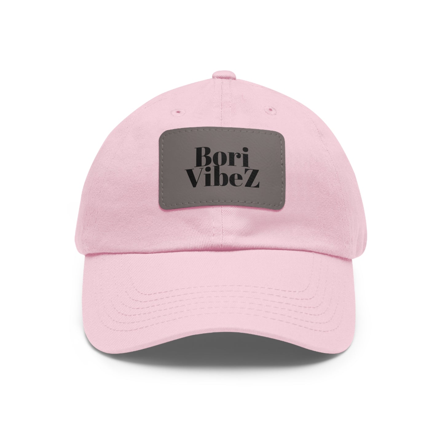 Dad Hat with Leather Patch (Rectangle)