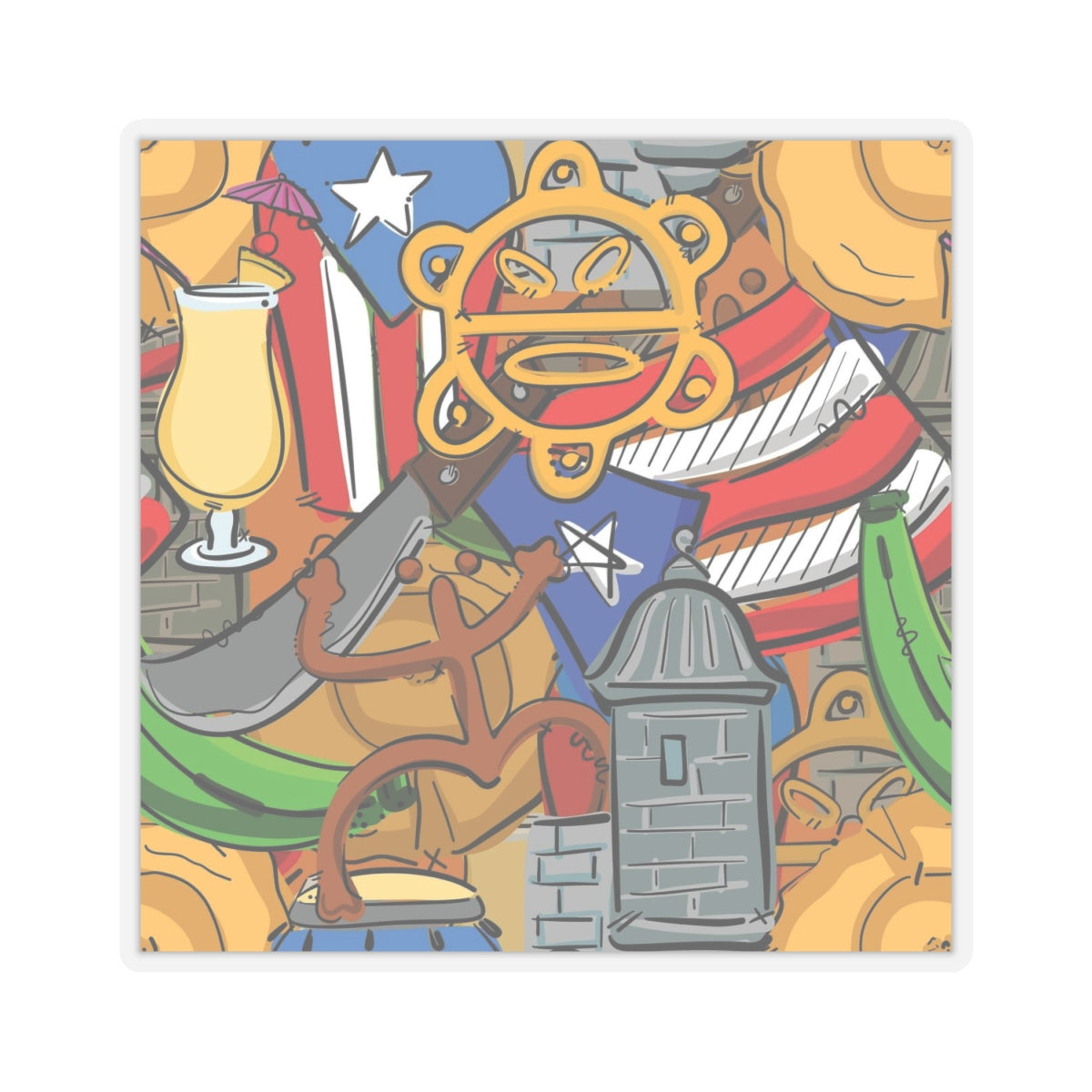 Boricua pride sticker