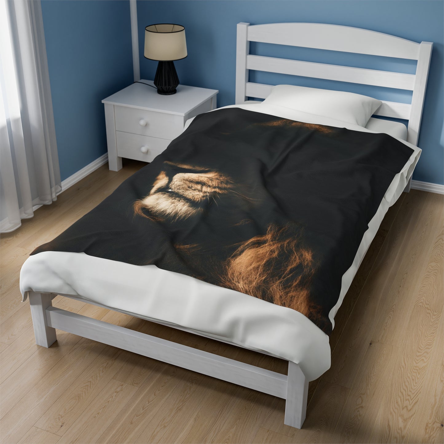 Stoic Lion Plush Blanket