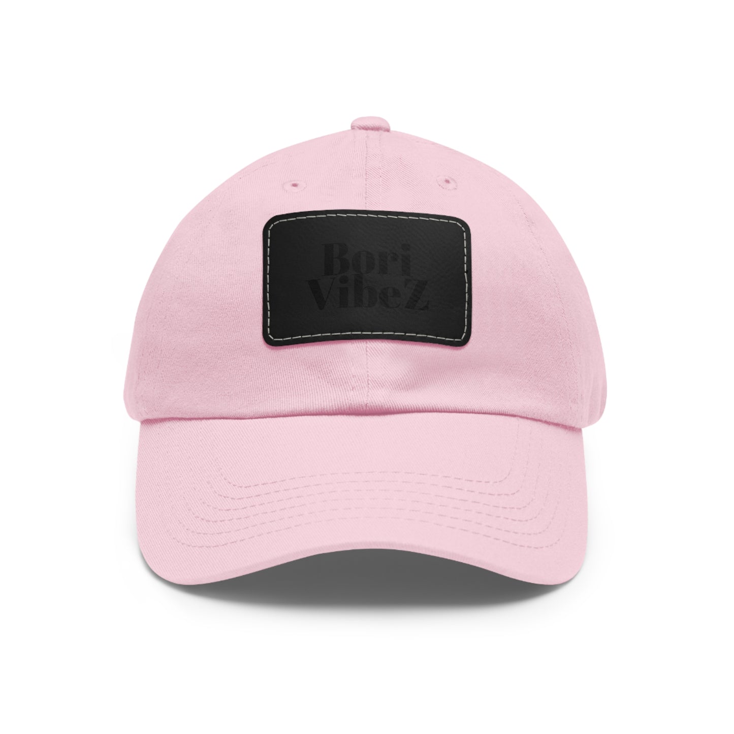 Dad Hat with Leather Patch (Rectangle)